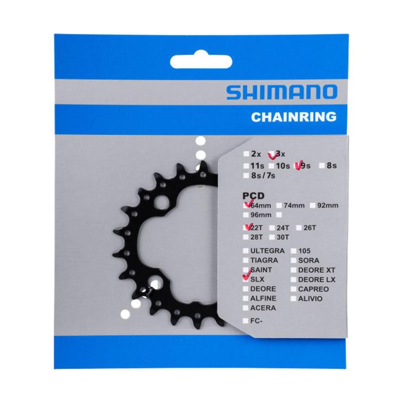 SHIMANO prevodník 22z. M660/M627/M617 SLX/Deore 10-k. čierny 64mm