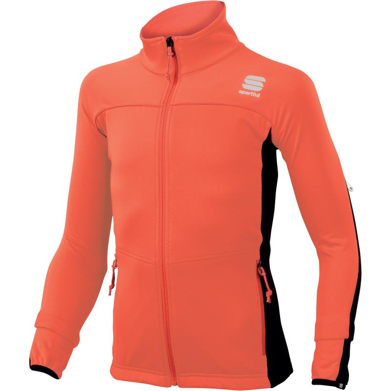 Sportful Light SoftShell bunda detská oranžová/čierna