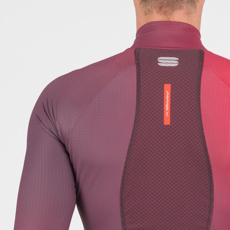 Sportful APEX kombinéza huckleberry/tango red