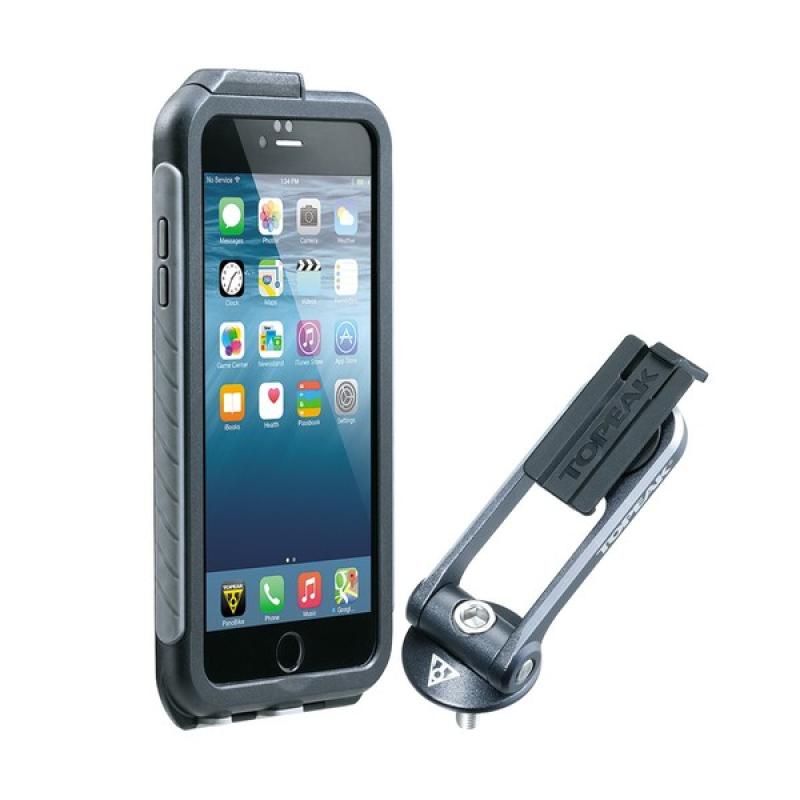 TOPEAK puzdro WEATHERPROOF RIDE CASE (iPhone 6 plus ) čierno-šedé (s držiakom)