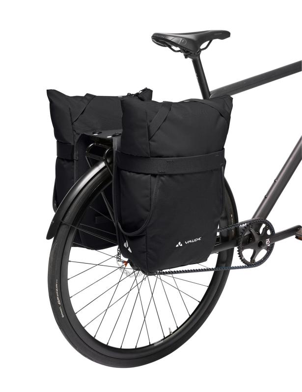 VAUDE dvojitá taška na nosič TwinShopper (UniKlip 2), black