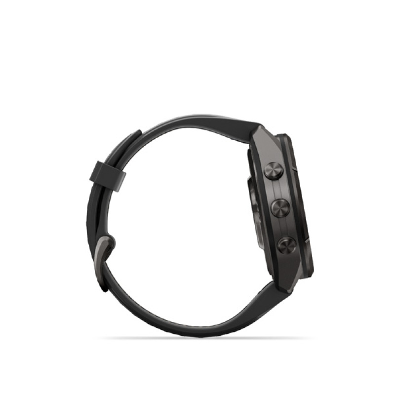 Garmin fenix 9 Pro - inReach, 43mm, AMOLED, Sapphire, Carbon Gray DLC Titanium, Black/Pebb 3