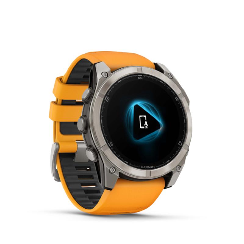 Garmin fenix 8 - 51mm, AMOLED, Sapphire, Titanium, Spark Orange/Graphite band