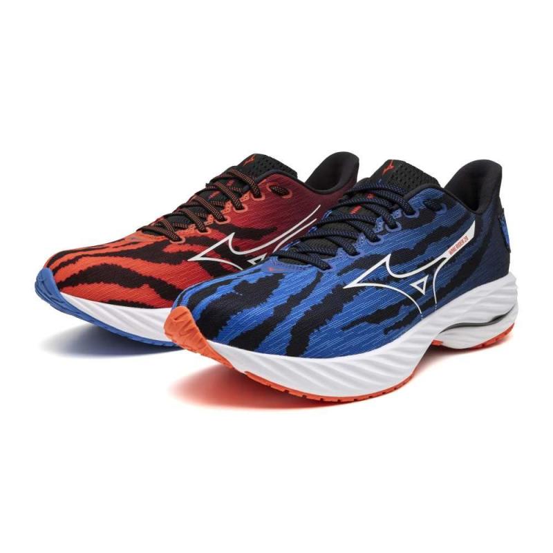 MIZUNO WAVE RIDER 28 (U) / MIZIgnitionRed/ White/ BasebBlue 4