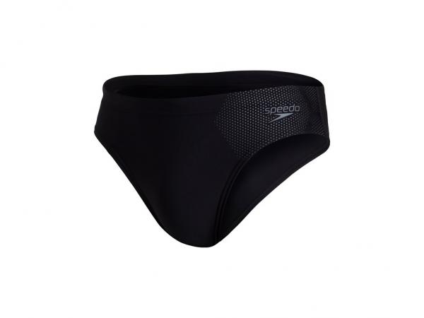 Pánske plavky Speedo Tech Placement 7cm Brief čierna/šedá