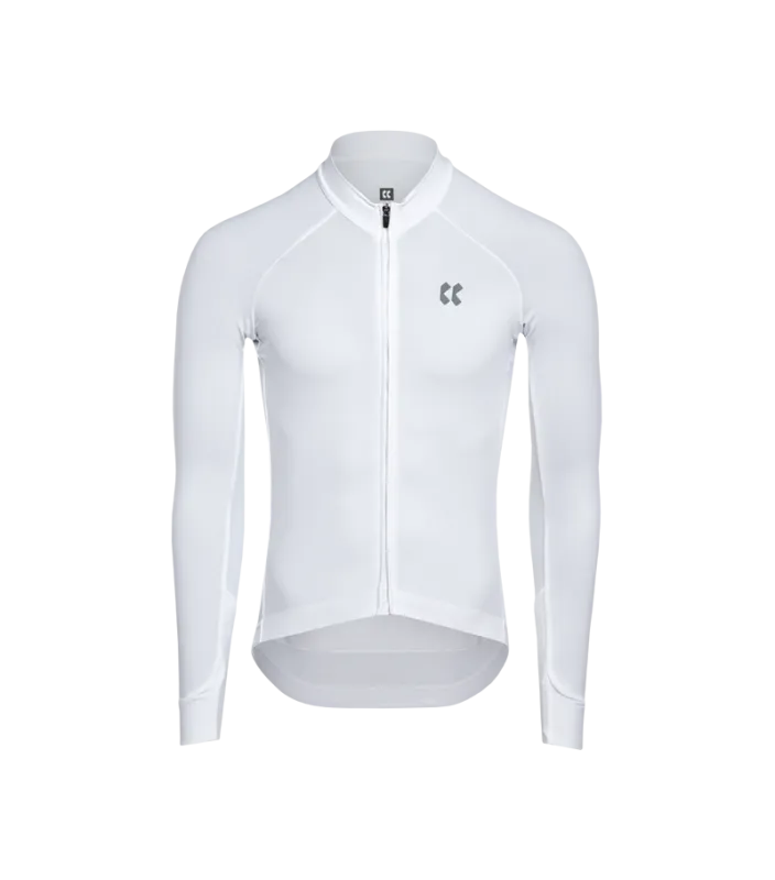 Cyklistický dres KALAS PASSION Z4 | Dres dlhý rukáv TEMPS | White