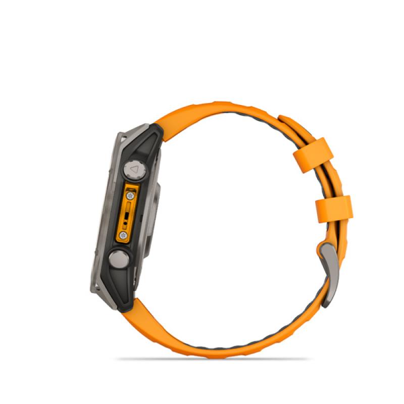 Garmin fenix 8 - 47mm, AMOLED, Sapphire, Titanium, Spark Orange/Graphite band