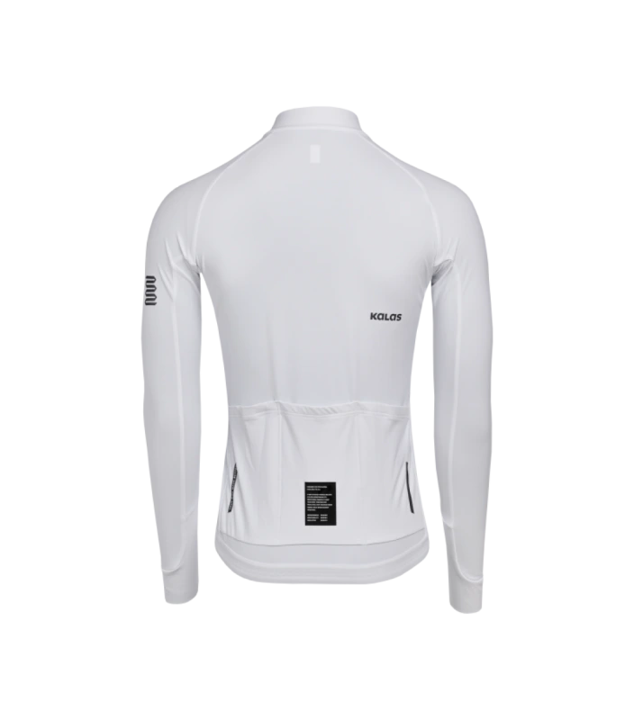 Cyklistický dres KALAS PASSION Z6 | Dres dlhý rukáv TEMPS | White 1