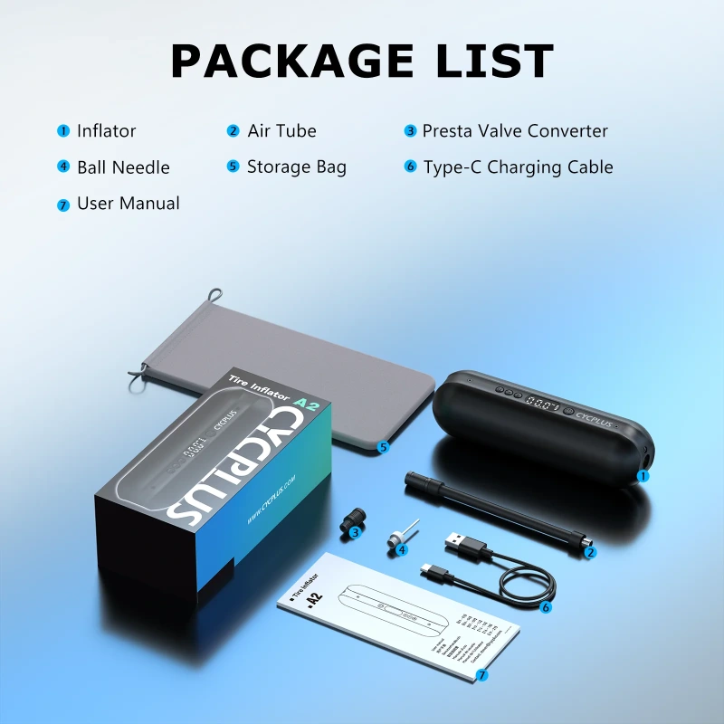 CYCPLUS A2 Pro elektronická mini pumpa 2