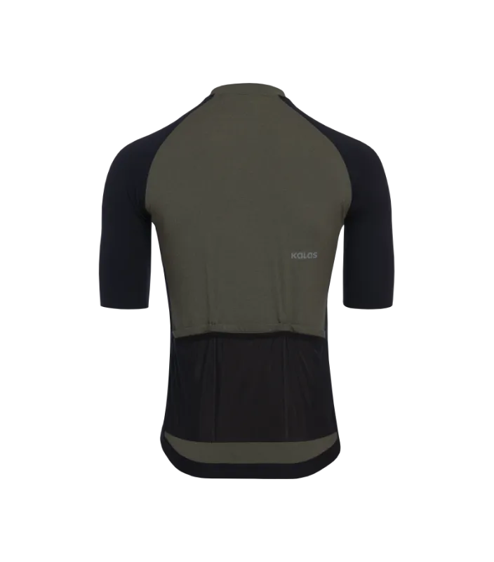 Cyklistický dres KALAS PASSION Z4 | Dres Gravel | Khaki