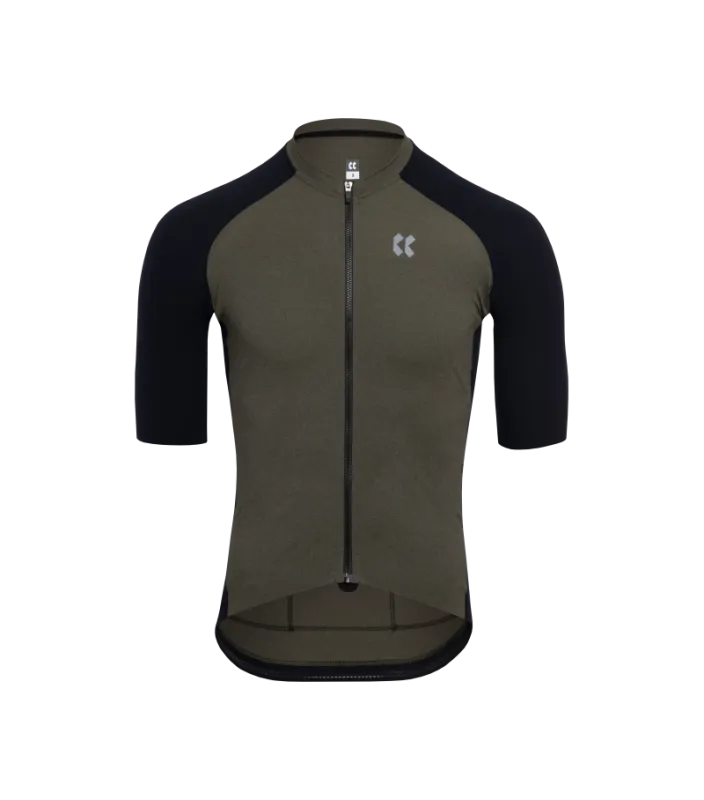 Cyklistický dres KALAS PASSION Z4 | Dres Gravel | Khaki