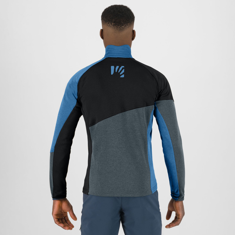 Karpos Federa Mikina Na Zips Dark Slate/Black/Diva Blue 3
