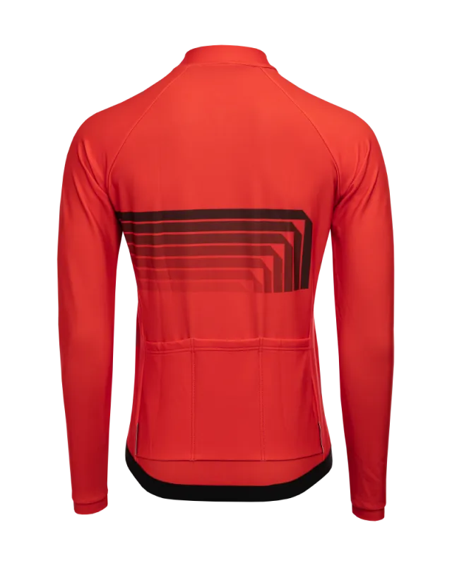 Cyklistický dres KALAS MOTION Z2 dlhý rukáv červeny