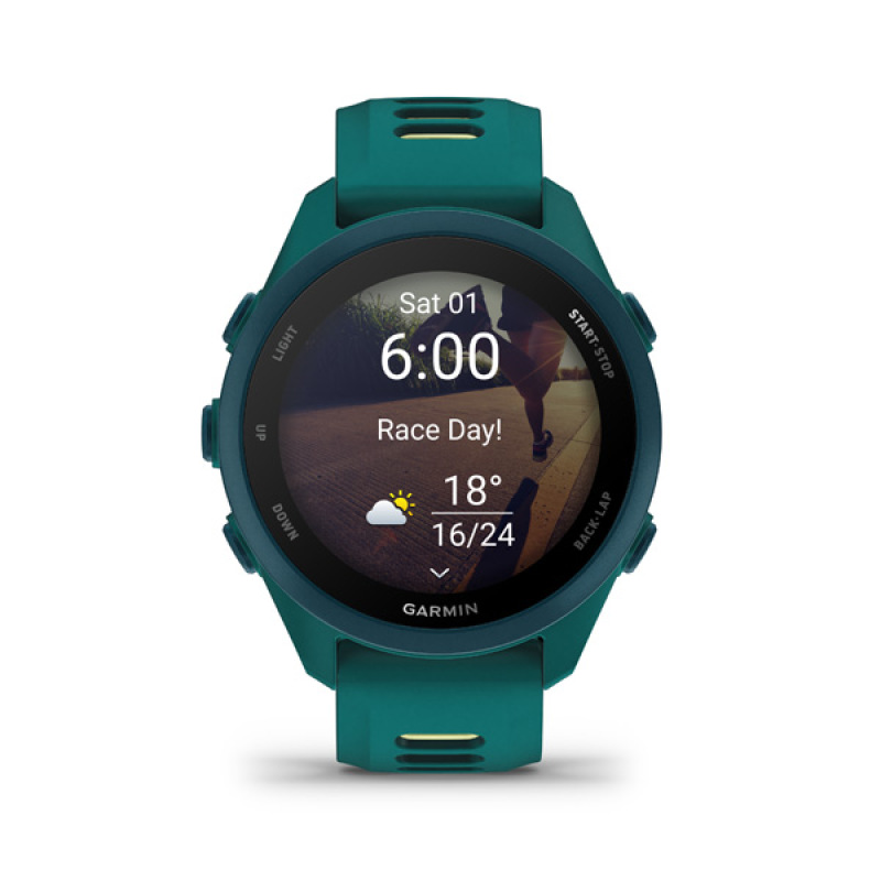 Garmin Forerunner 170 Music, Teal Green/Citron 4
