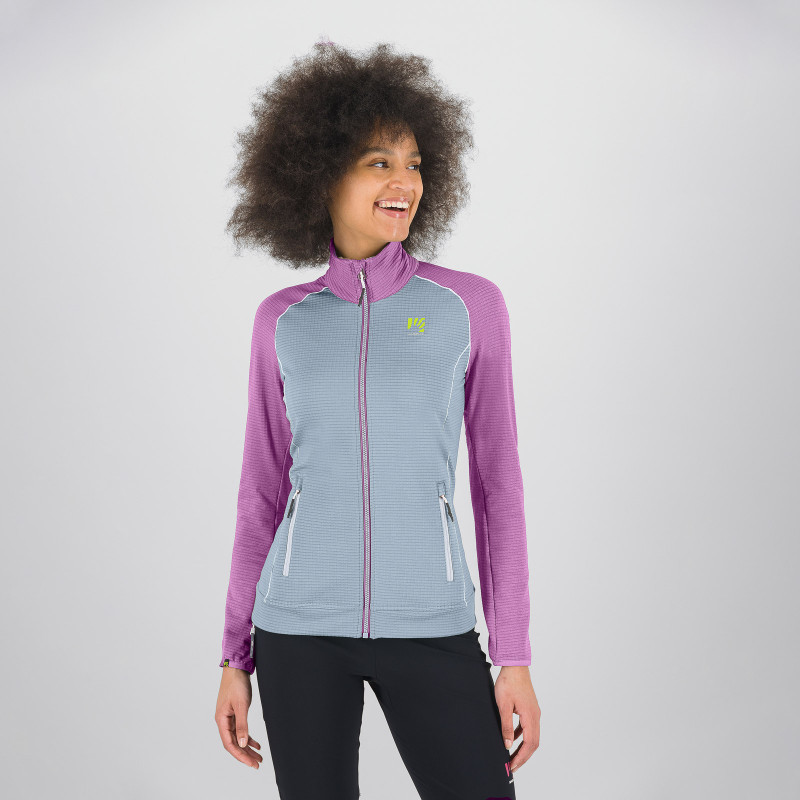 Karpos AMBRIZZOLA dámska FULL ZIP flíska mist/bloom 2