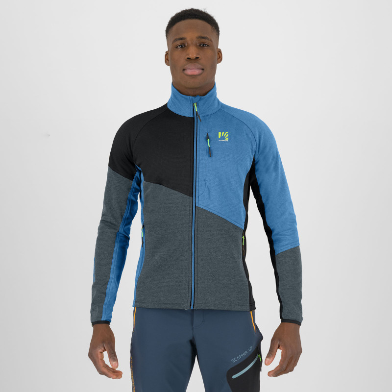 Karpos Federa Mikina Na Zips Dark Slate/Black/Diva Blue 2