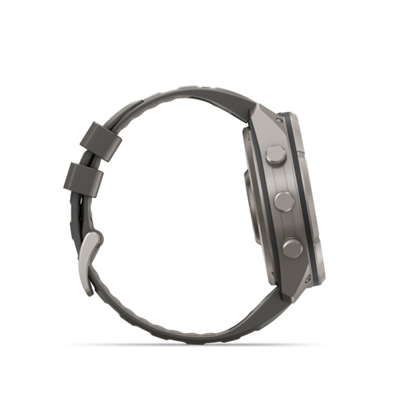 Garmin fenix 9 Pro - inReach, 51mm, Sapphire Solar, Titanium, Pebble Gray/Silver Gray band 4