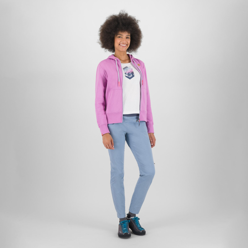 Karpos VOLPE dámska FULL ZIP mikina s kapucňou bloom 2