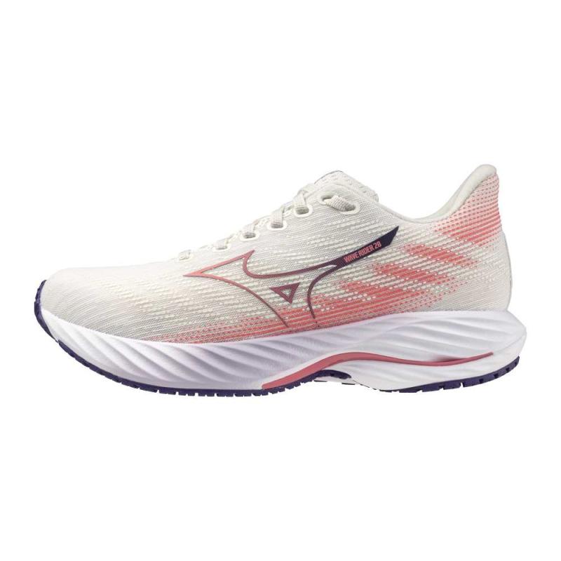 MIZUNO WAVE RIDER 28 / MIZSnowWhite/CamelliaRose/VinI