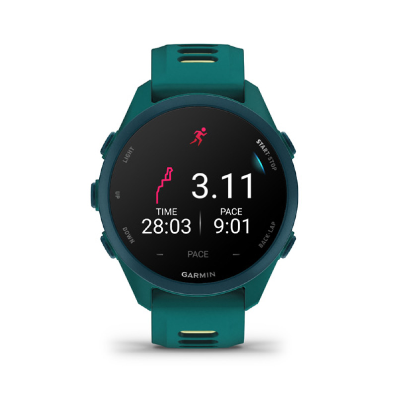 Garmin Forerunner 170 Music, Teal Green/Citron 3