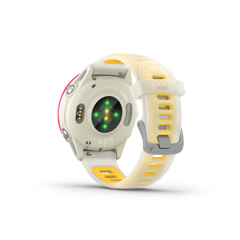 Garmin Forerunner 570 - 42mm, Bone/Raspberry/Mango 5