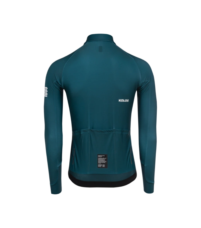 Cyklistický dres KALAS PASSION Z6 | Dres dlhý rukáv TEMPS | Bottle Green 1