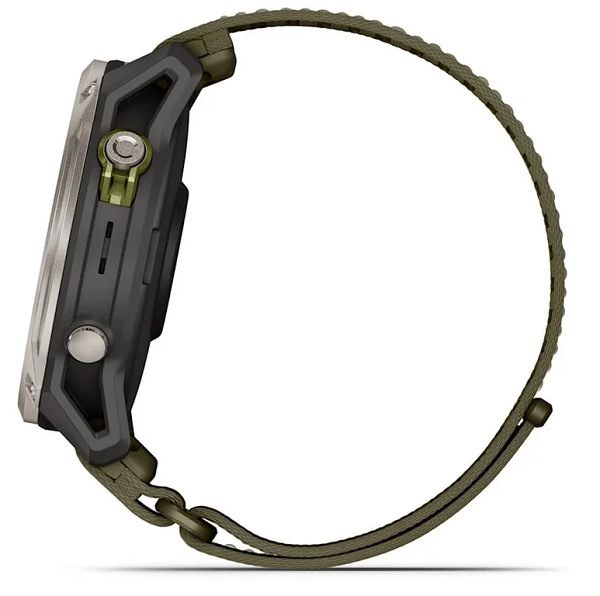 Garmin Enduro 4, Sapphire Solar, Titanium, Dark olive ComfortFit Fabric band 5