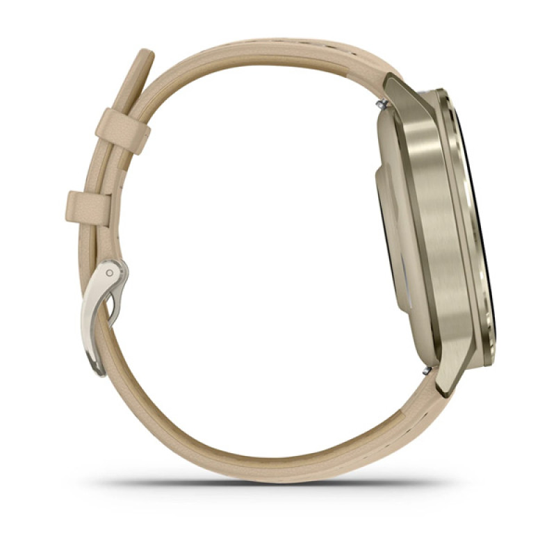 Garmin VENU 4 - 41mm, Beige/ Lunar Gold + Leather 5
