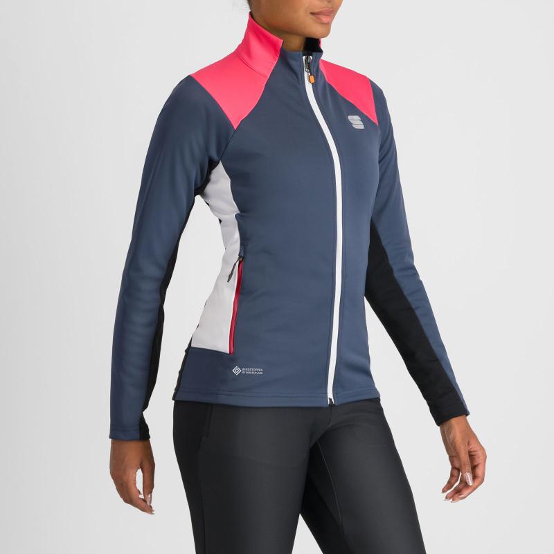 Sportful SQUADRA dámska bunda galaxy blue/raspberry pink 2