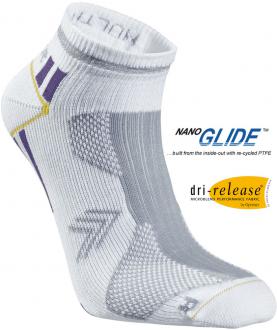 SEGER Running Thin Multi No Show White/Purple