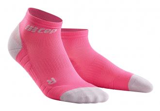 CEP Bežecké členkové ponožky 3.0 ružová/svetlá 
šedá