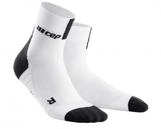 CEP krátke kompresné ponožky 3.0 biela/tmavá šedá