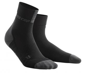 CEP krátke kompresné ponožky 3.0 čierna/tmavá šedá