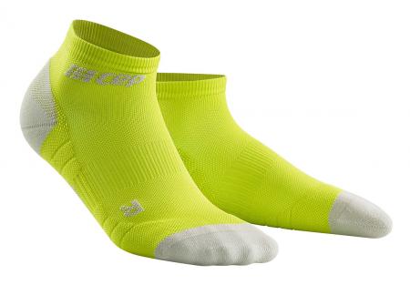 CEP Bežecké členkové ponožky 3.0 limetková/svetlá šedá