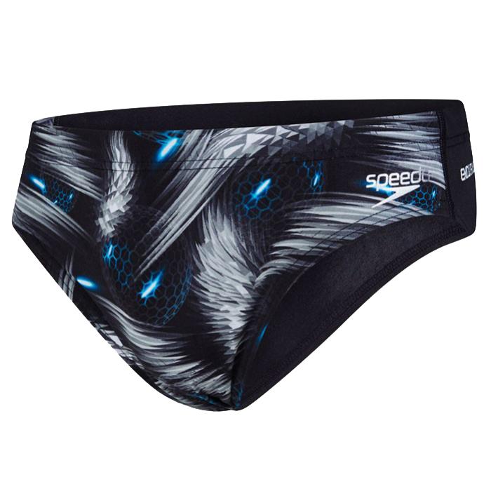 Pánske plavky Speedo Allover Digital 7cm Brief